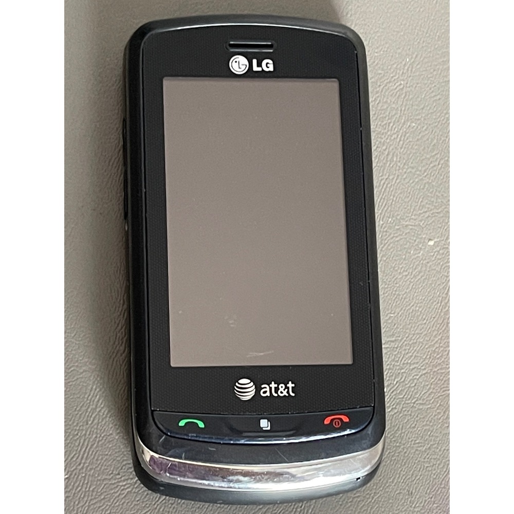LG AT&T Slide Phone Touchscreen QWERTY Keyboard Black READ